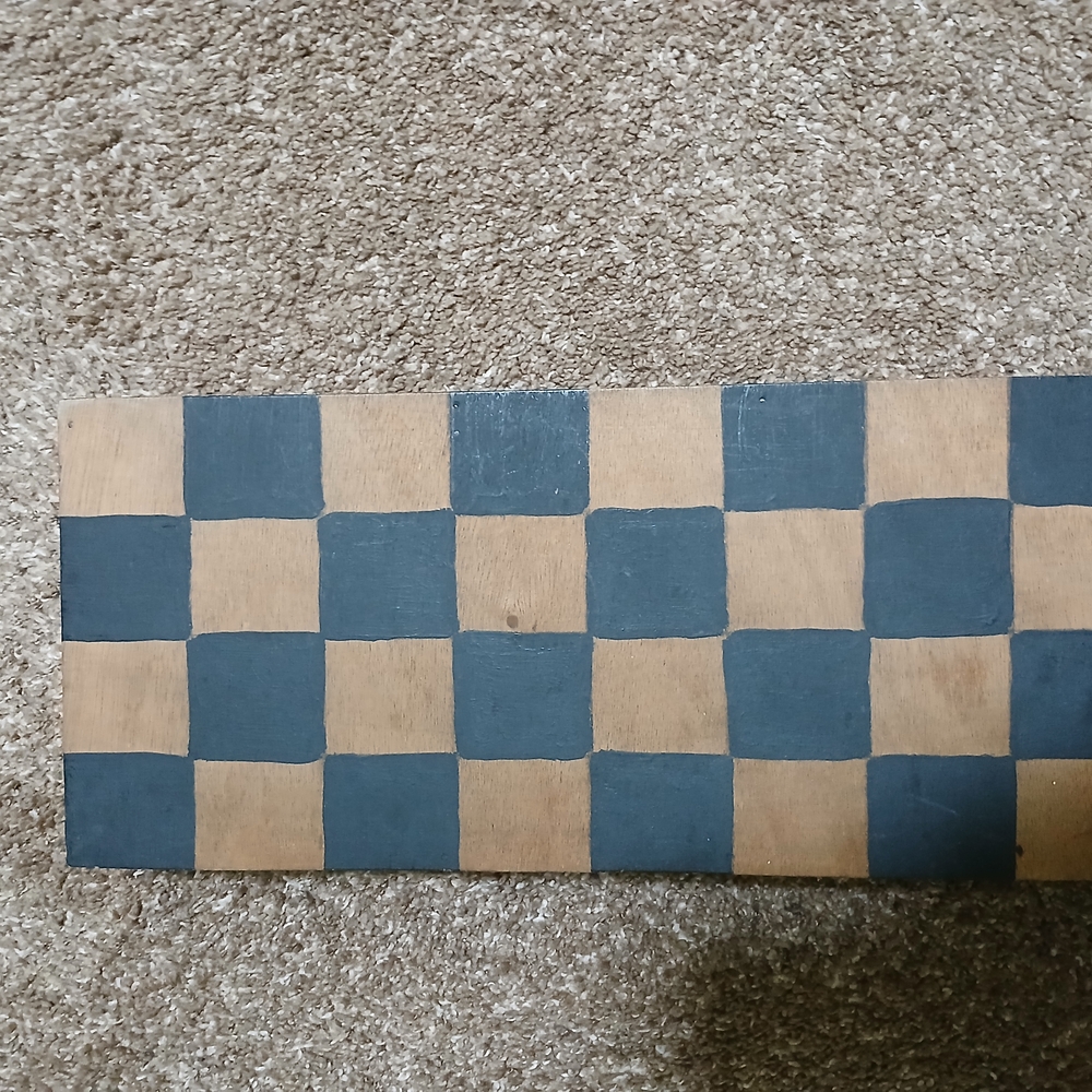 Handcrafted Checkered Wooden Board